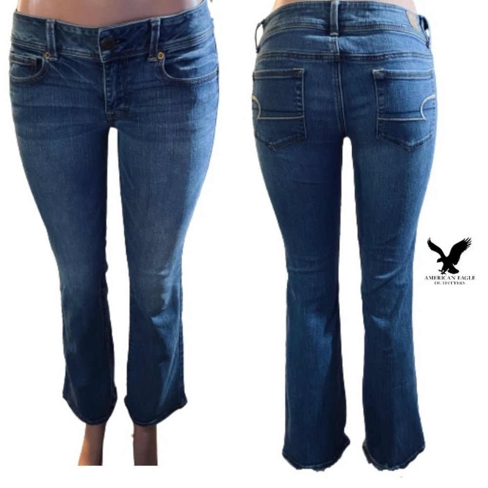 AMERICAN EAGLE OUTFITTERS | SZ8 KICKBOOT JEANS